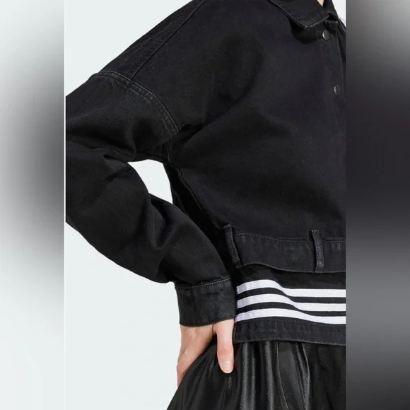 Adidas Adibreak Denim Two-In-One Track Top NWT - Picture 3 of 8